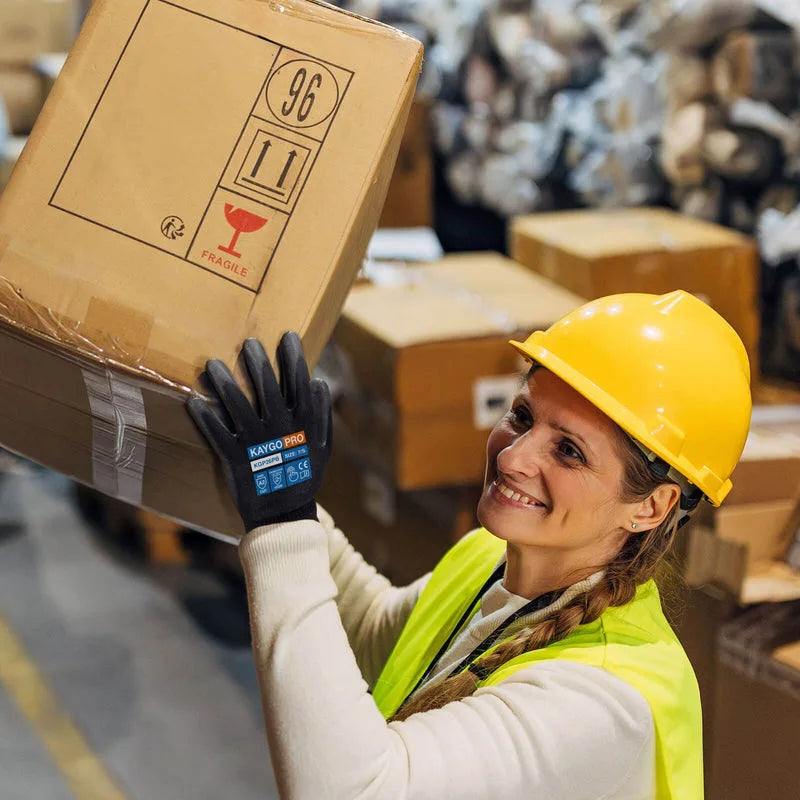 A2 Cut Resistant Gloves with PU Coated Smooth Grip on Palm & Fingers - Touchscreen Compatible